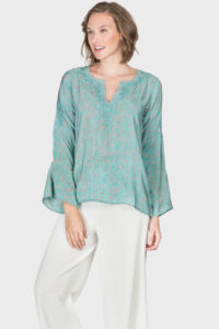 Francesca turq. shirt