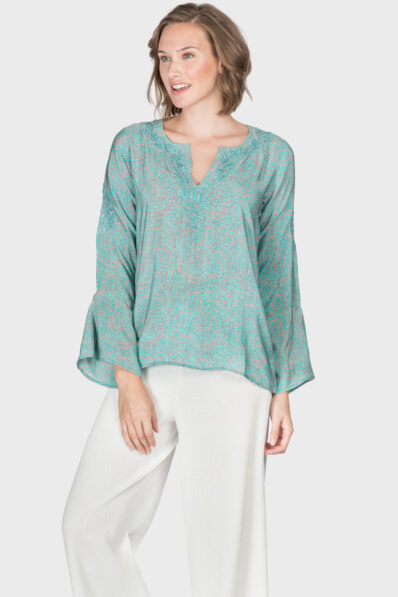 Francesca turq. shirt