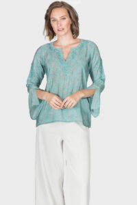 Francesca turq. shirt